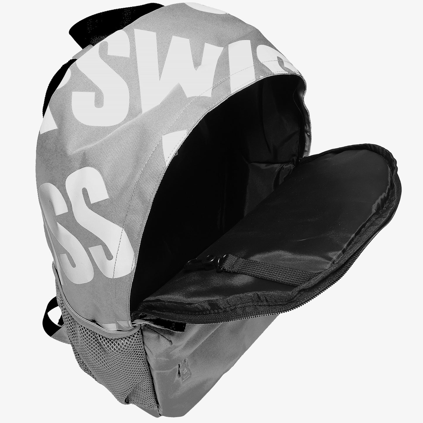 Klassic Backpack Unisex Bag - Grey White