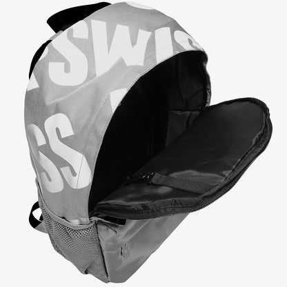 Klassic Backpack Unisex Bag - Grey White