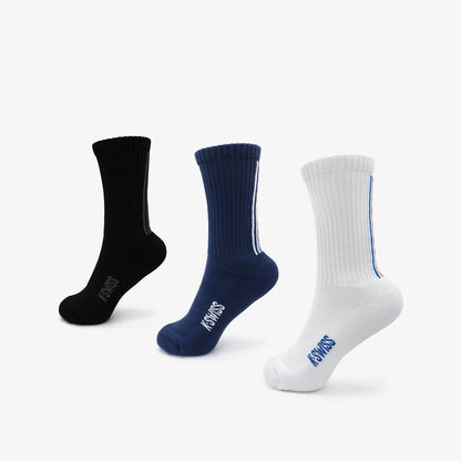 Back Stripes High Unisex Socks - Multi Color