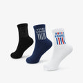 Side Stripes Crew Unisex Socks - Multi Color