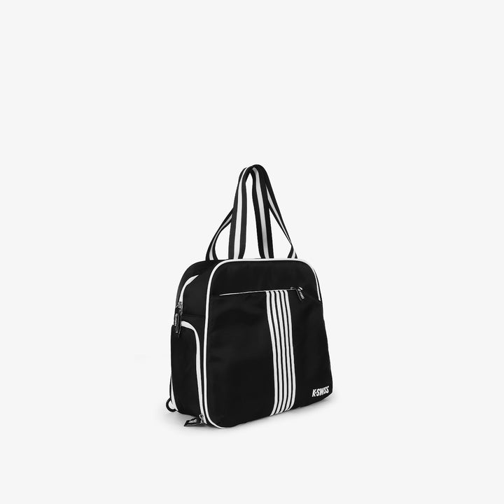 5 Stripes Tote Unisex Bag - Black Whiite