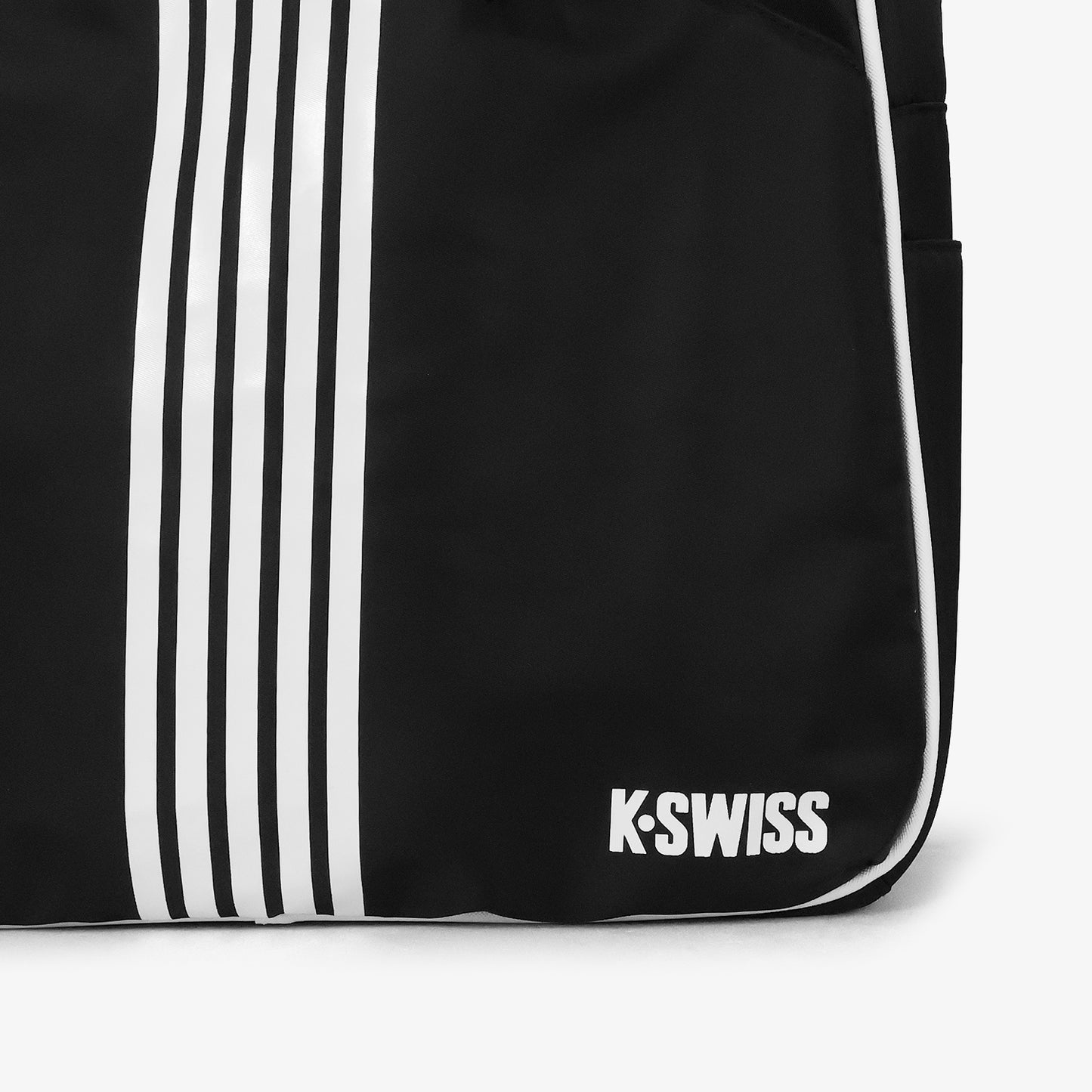 5 Stripes Tote Unisex Bag - Black Whiite