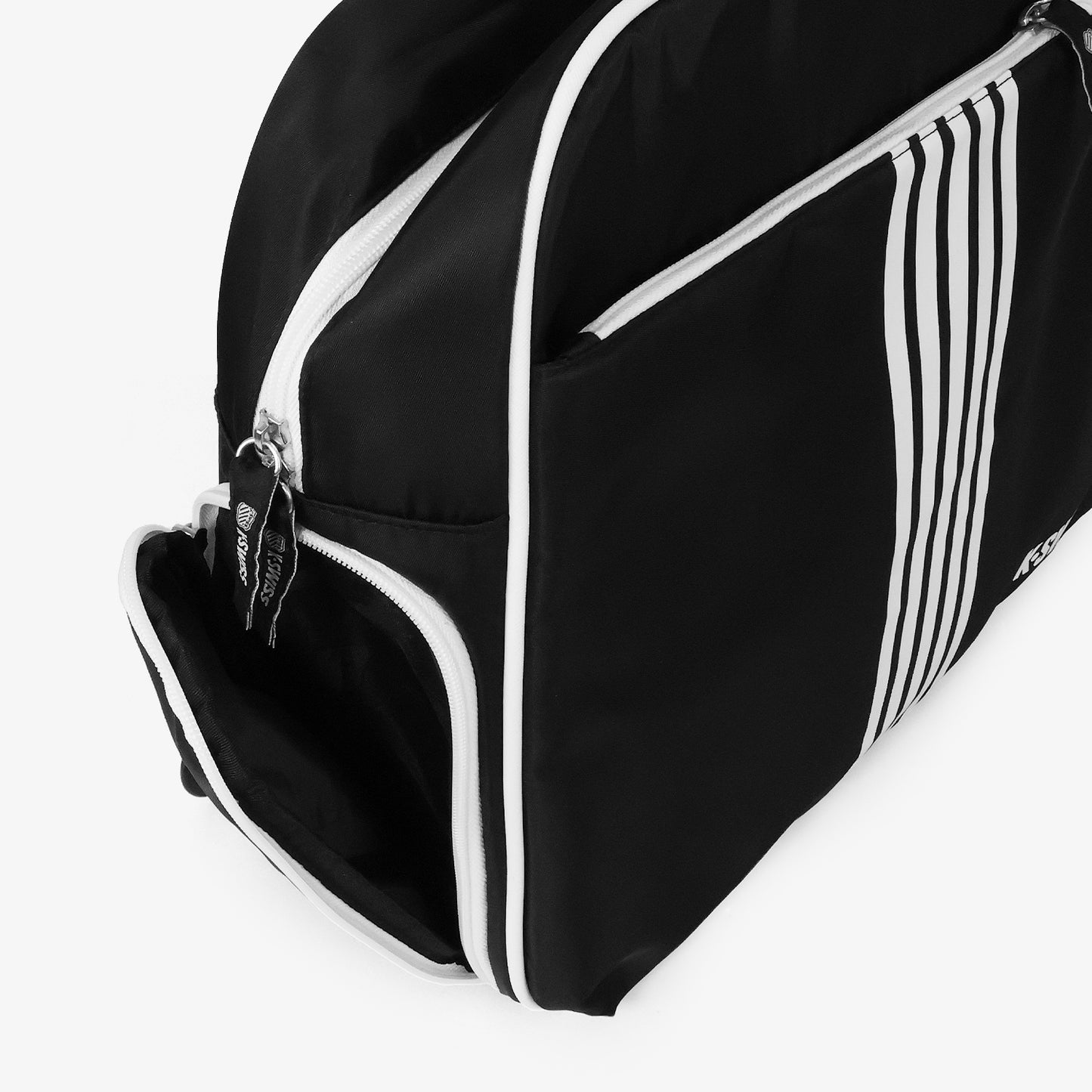 5 Stripes Tote Unisex Bag - Black Whiite