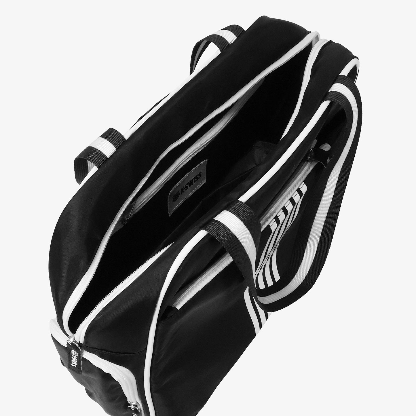 5 Stripes Tote Unisex Bag - Black Whiite