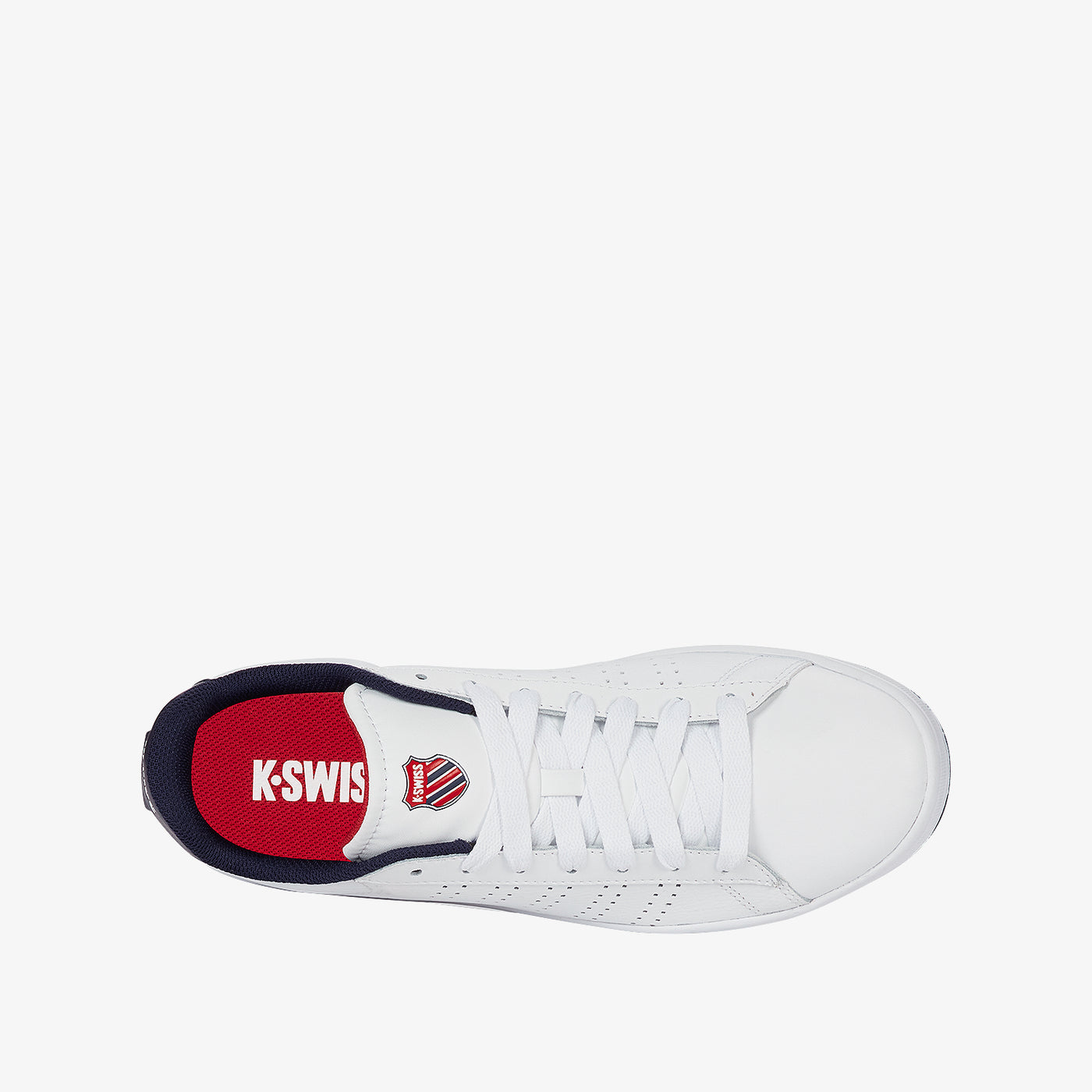 Court Base II Men's Shoes White/Navy/Red K-Swiss PH – K-Swiss