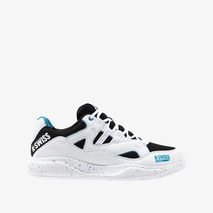 Tura Team Padel Men's Shoes - White/Black/Blue Moon