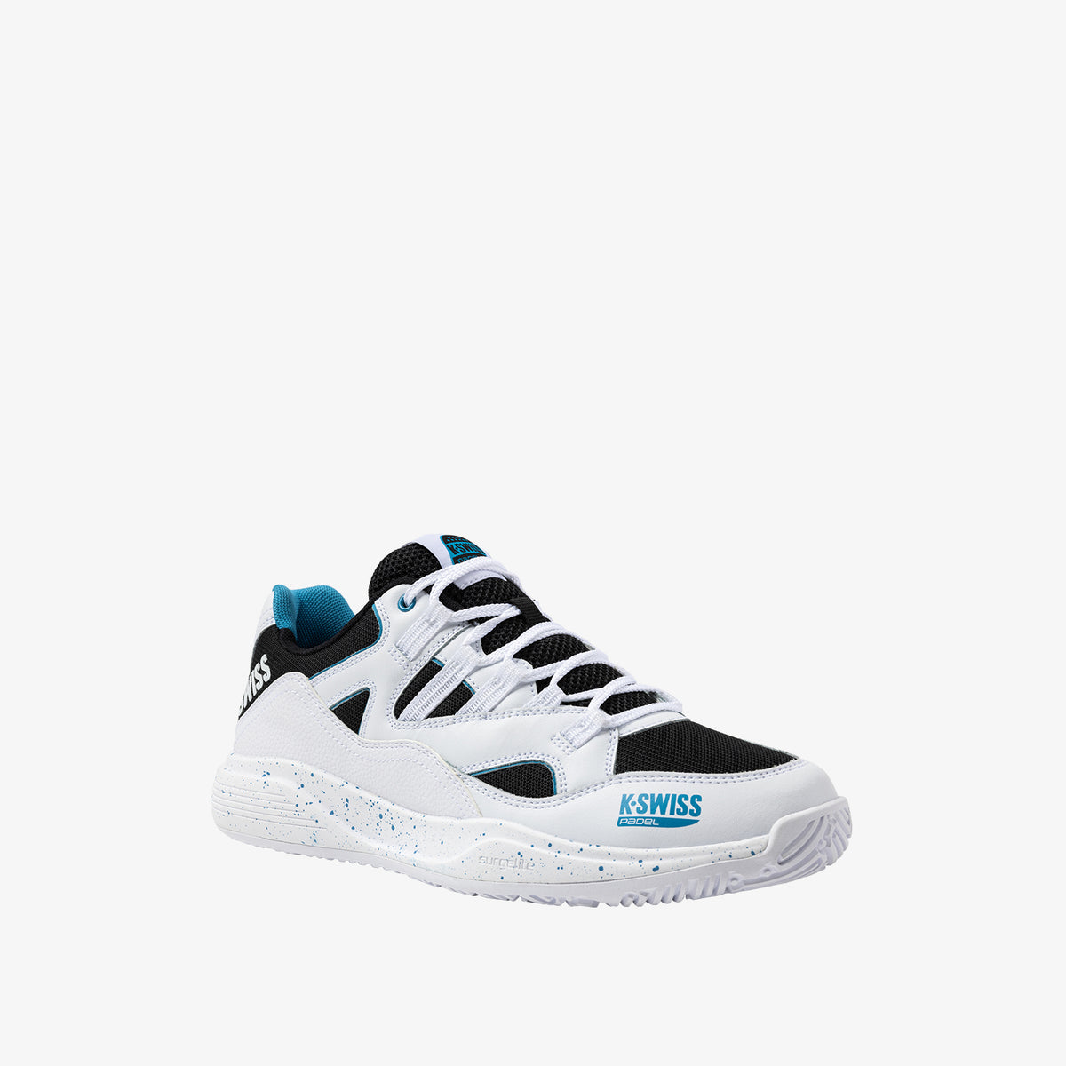 Tura Team Padel Men's Shoes - White/Black/Blue Moon