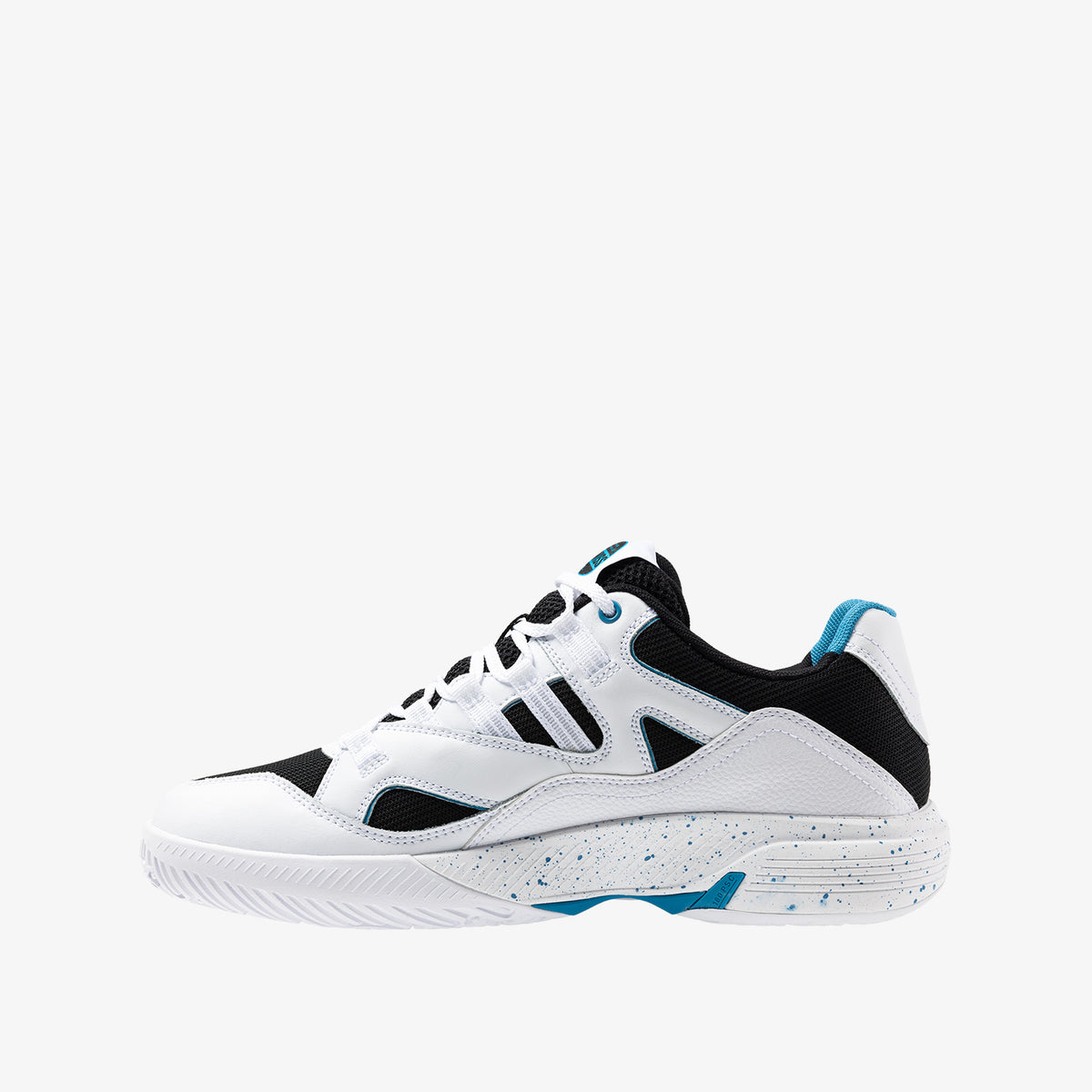 Tura Team Padel Men's Shoes - White/Black/Blue Moon