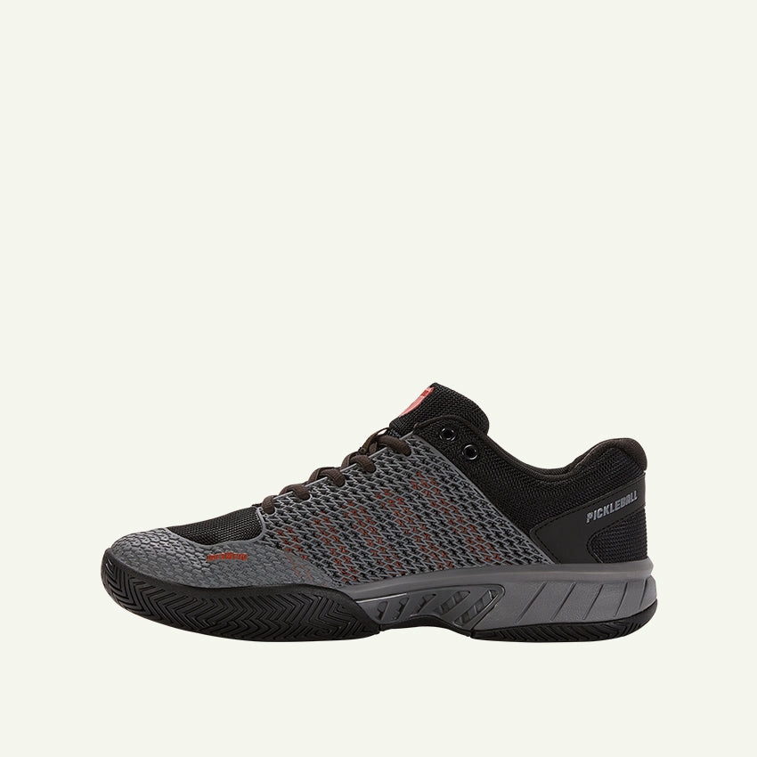 Express Light Pickleball Men's Shoes - Steel Gray/Jet Black/Spicy Orange