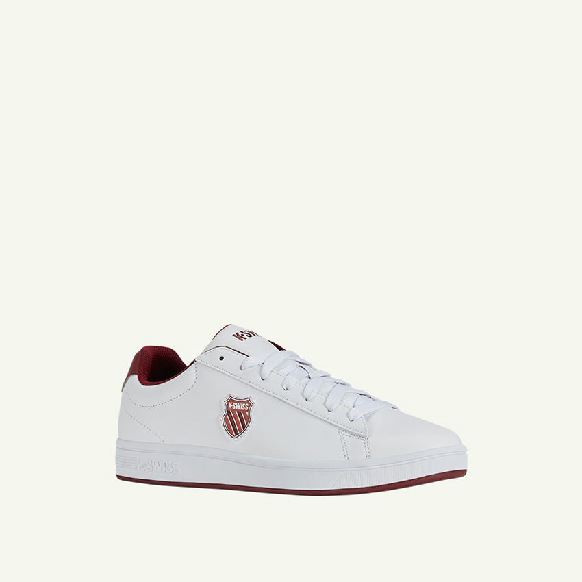 Court Shield Men's Shoes - White/Bruschetta/Cabernet