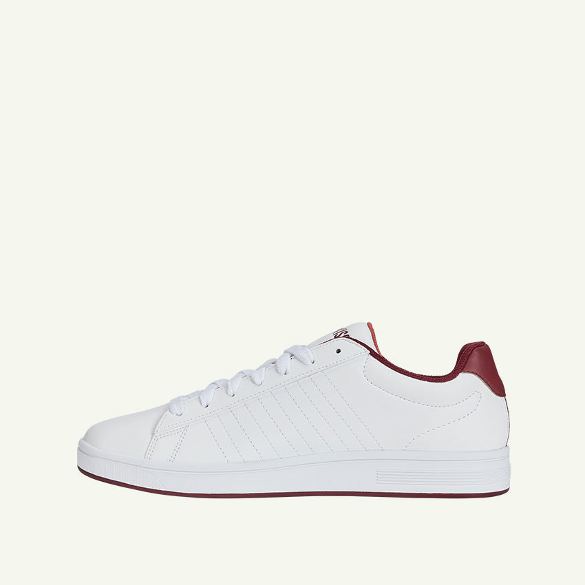 Court Shield Men's Shoes - White/Bruschetta/Cabernet