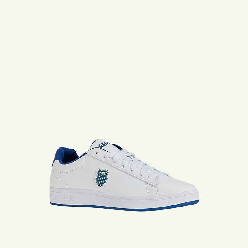 Court Shield Men's Shoes - White/Antique Green/ Blue Quartz