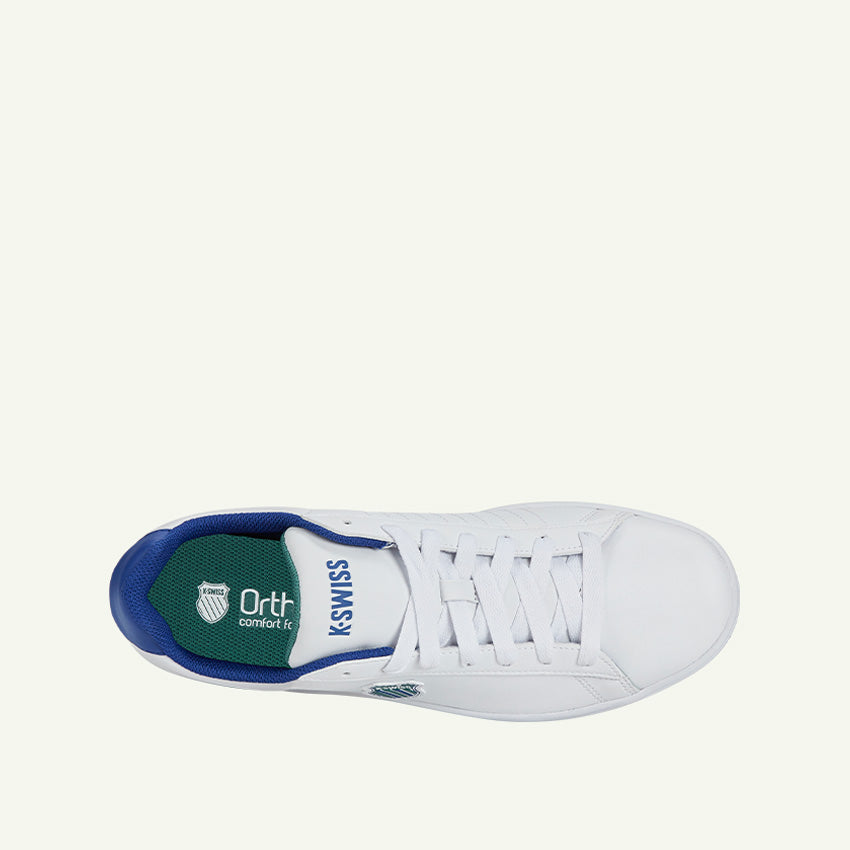 Court Shield Men's Shoes - White/Antique Green/ Blue Quartz