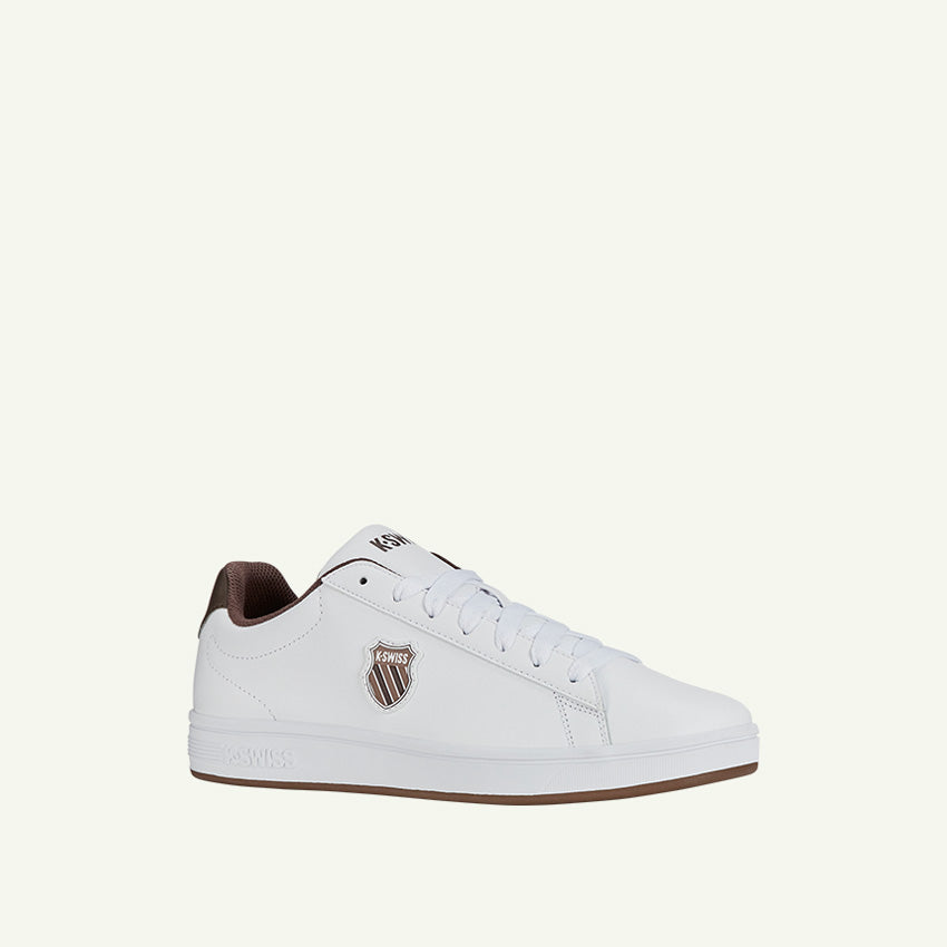 Court Shield Men's Shoes - White/Toasted Coconut/Chocolate Brown