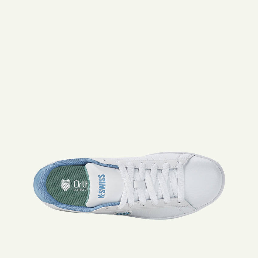 Court Shield Men's Shoes - White/Ashleigh Blue/Beryl Green