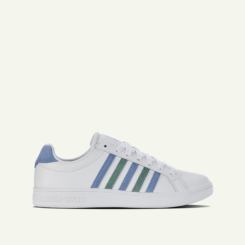 Court Tiebreak Men's Shoes - White/Ashleigh Blue/Beryl Green