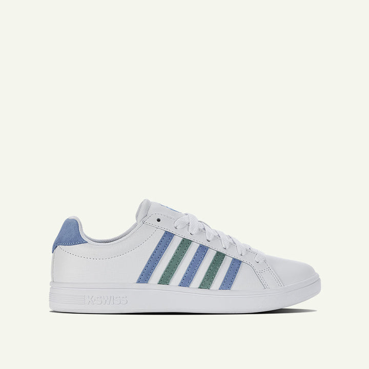Court Tiebreak Men's Shoes - White/Ashleigh Blue/Beryl Green