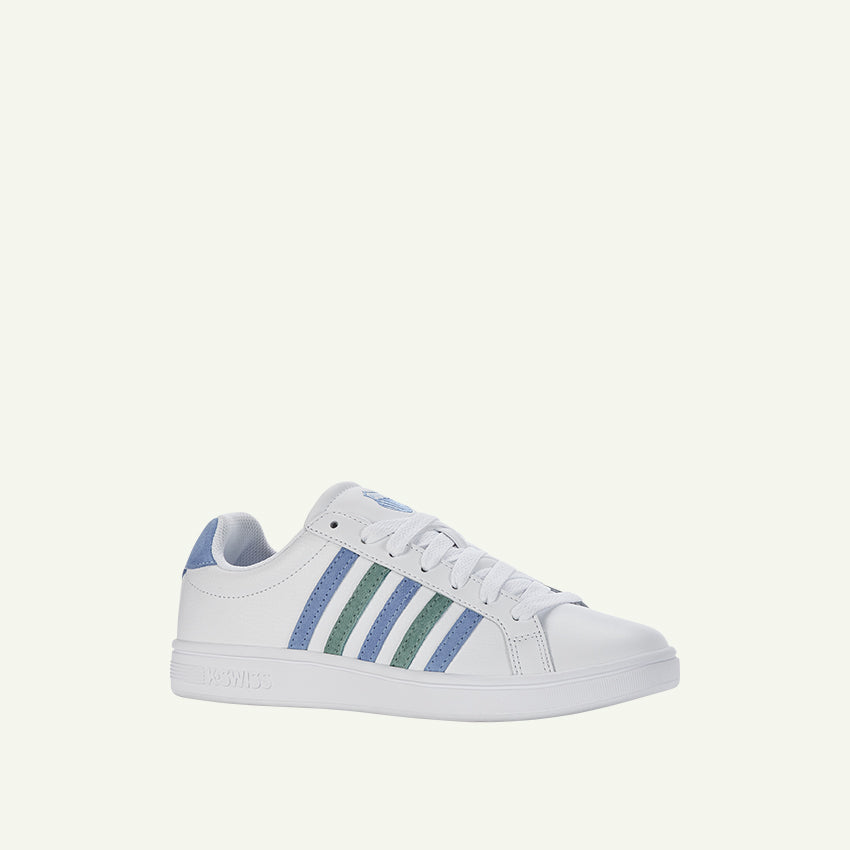 Court Tiebreak Men's Shoes - White/Ashleigh Blue/Beryl Green