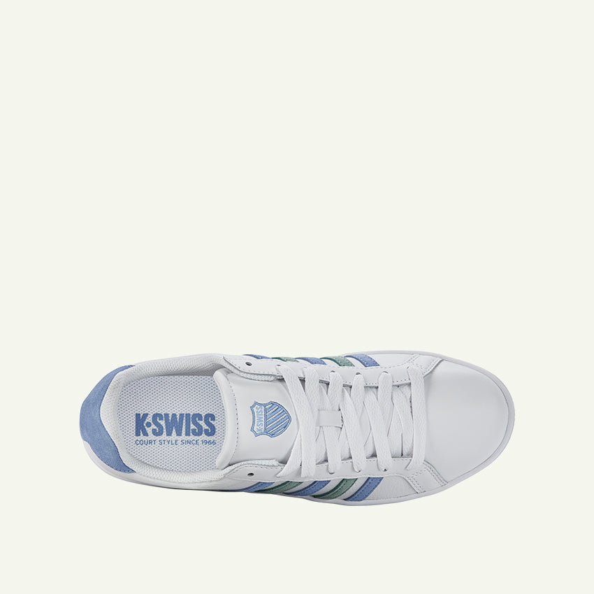 Court Tiebreak Men's Shoes - White/Ashleigh Blue/Beryl Green