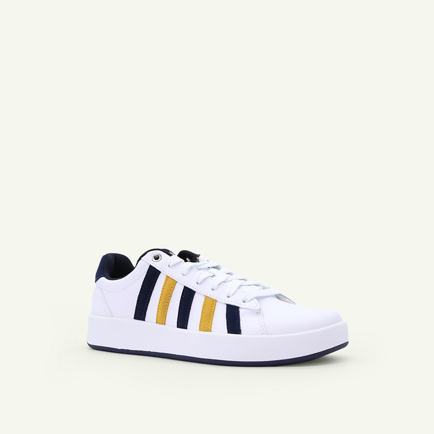Court Cardiff Men's Shoes - White/Navy/Honey