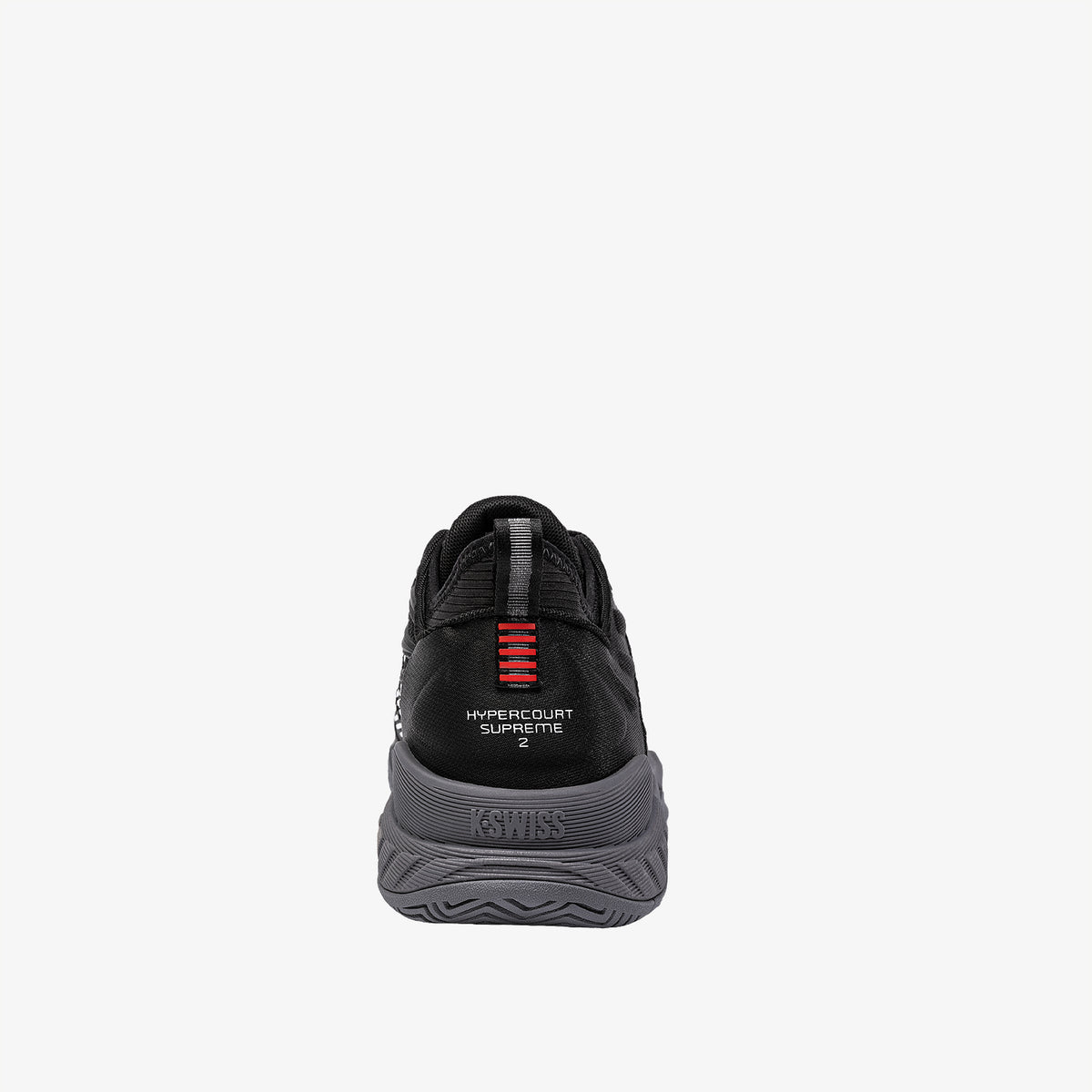 Hypercourt Supreme 2 Men's Shoes- Black/Steel Gray/Firey Red