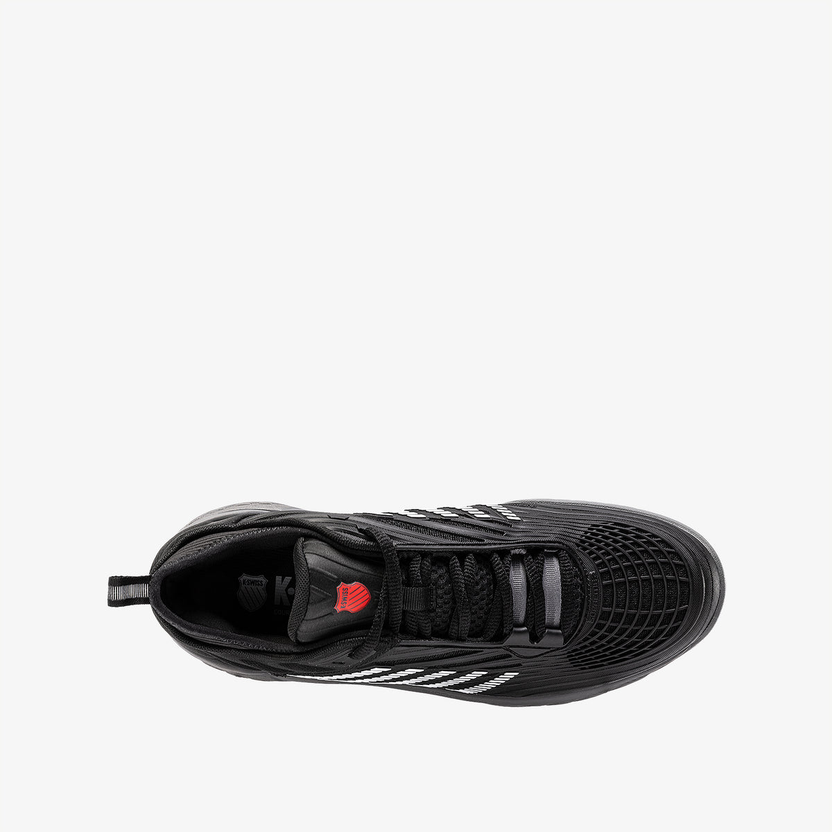 Hypercourt Supreme 2 Men's Shoes- Black/Steel Gray/Firey Red