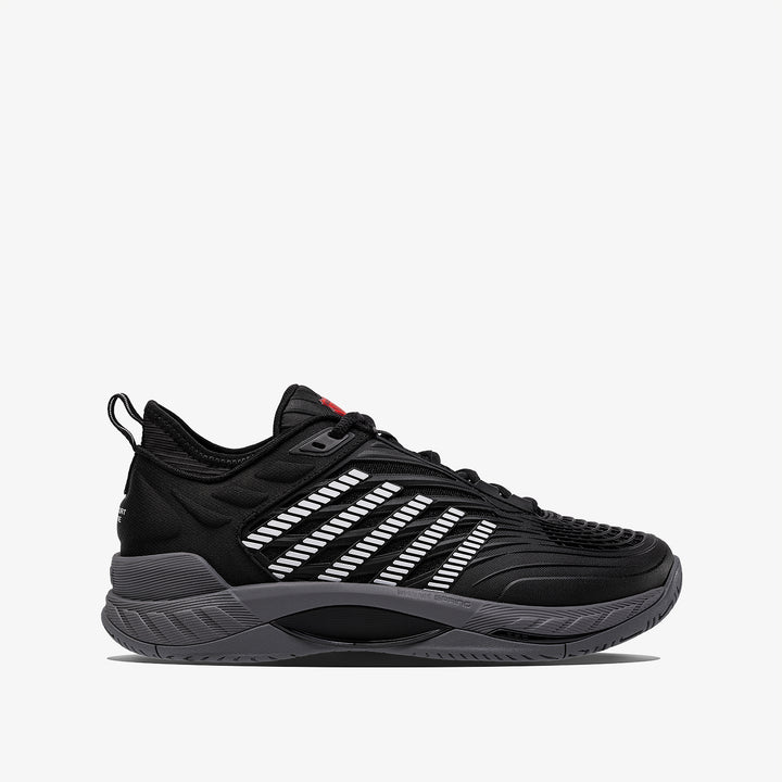 Hypercourt Supreme 2 Men's Shoes- Black/Steel Gray/Firey Red