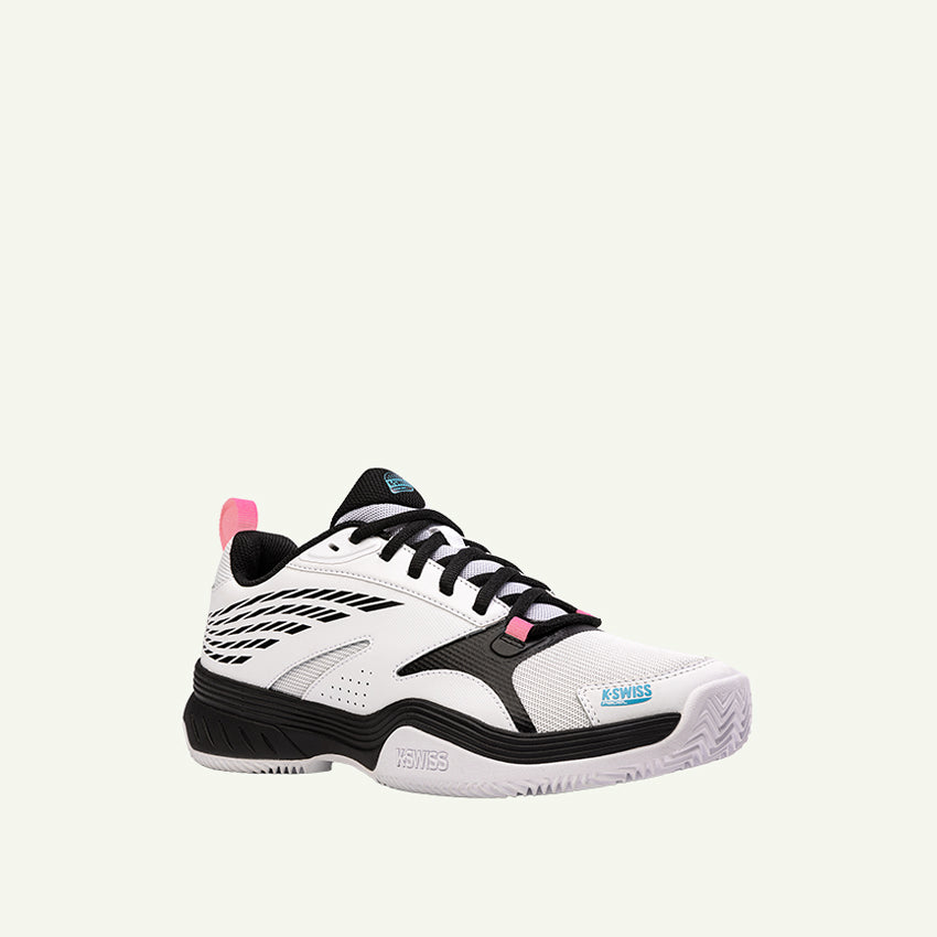 SPEEDEx Padel Men's Shoes - White/Black/Aquarius