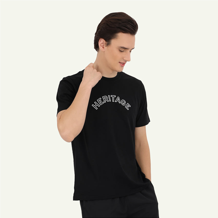 24SS Heritage Tee Men's Apparel - Black