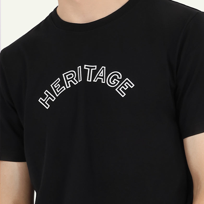 24SS Heritage Tee Men's Apparel - Black