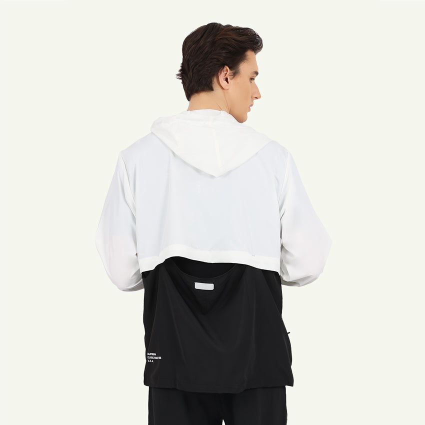 24SS UV Plus Jacket Men's Apparel - White/Black