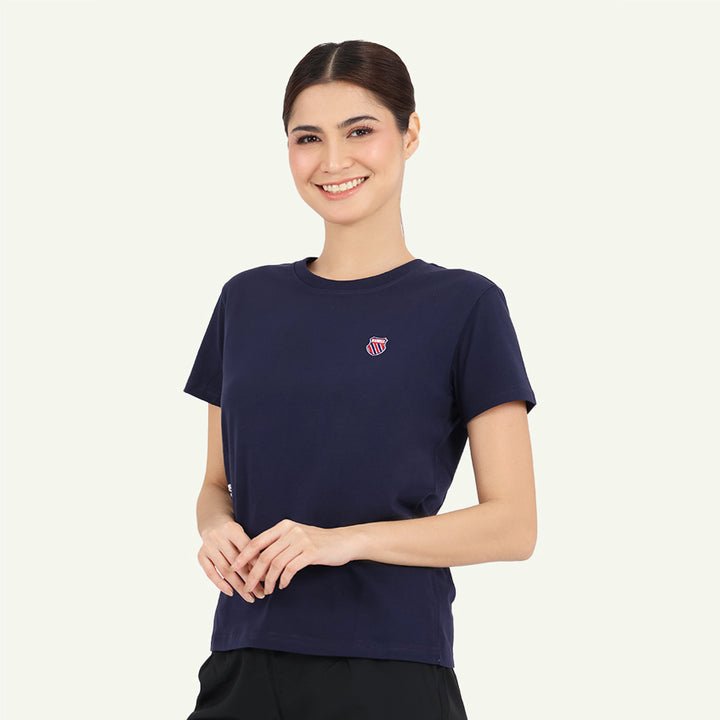 24SS Shield Logo Tee Women's Apparel - Dress Blue