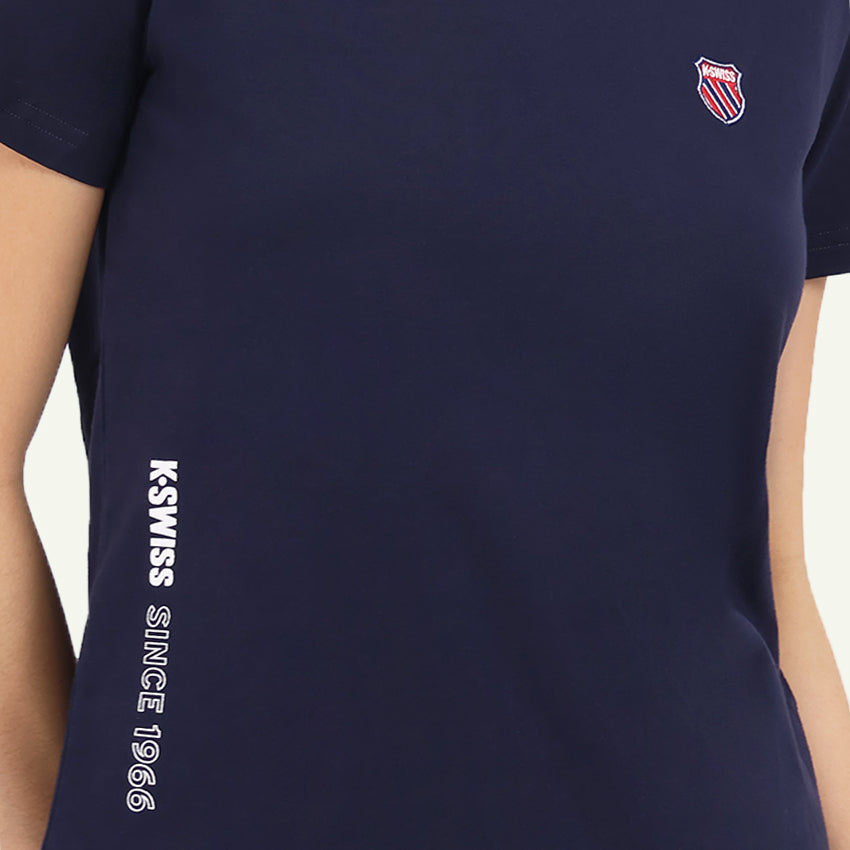 24SS Shield Logo Tee Women's Apparel - Dress Blue