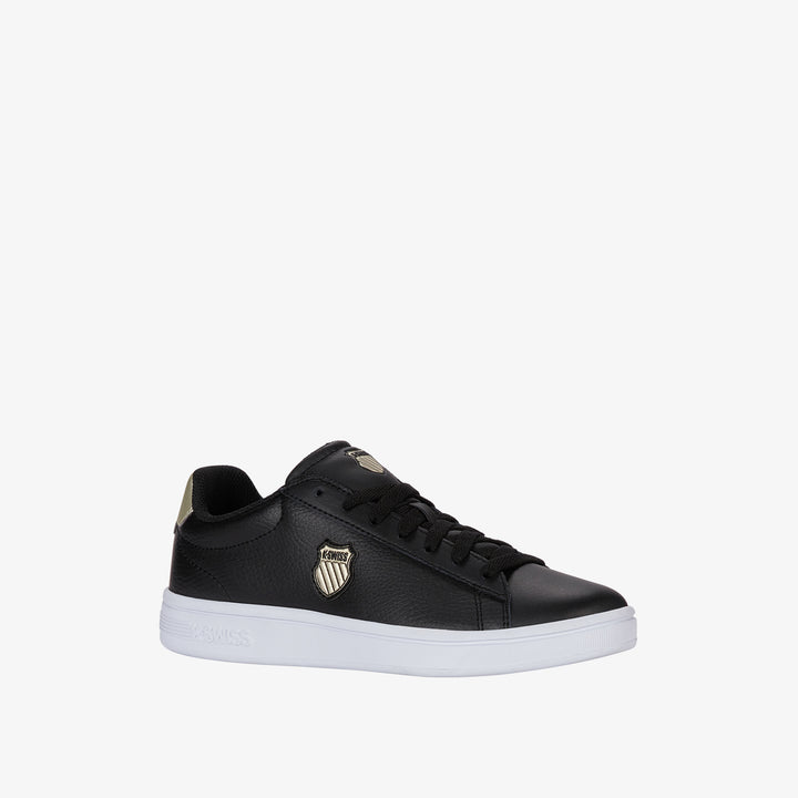 Court Shield II Women's Shoes - Black/Champagne/White