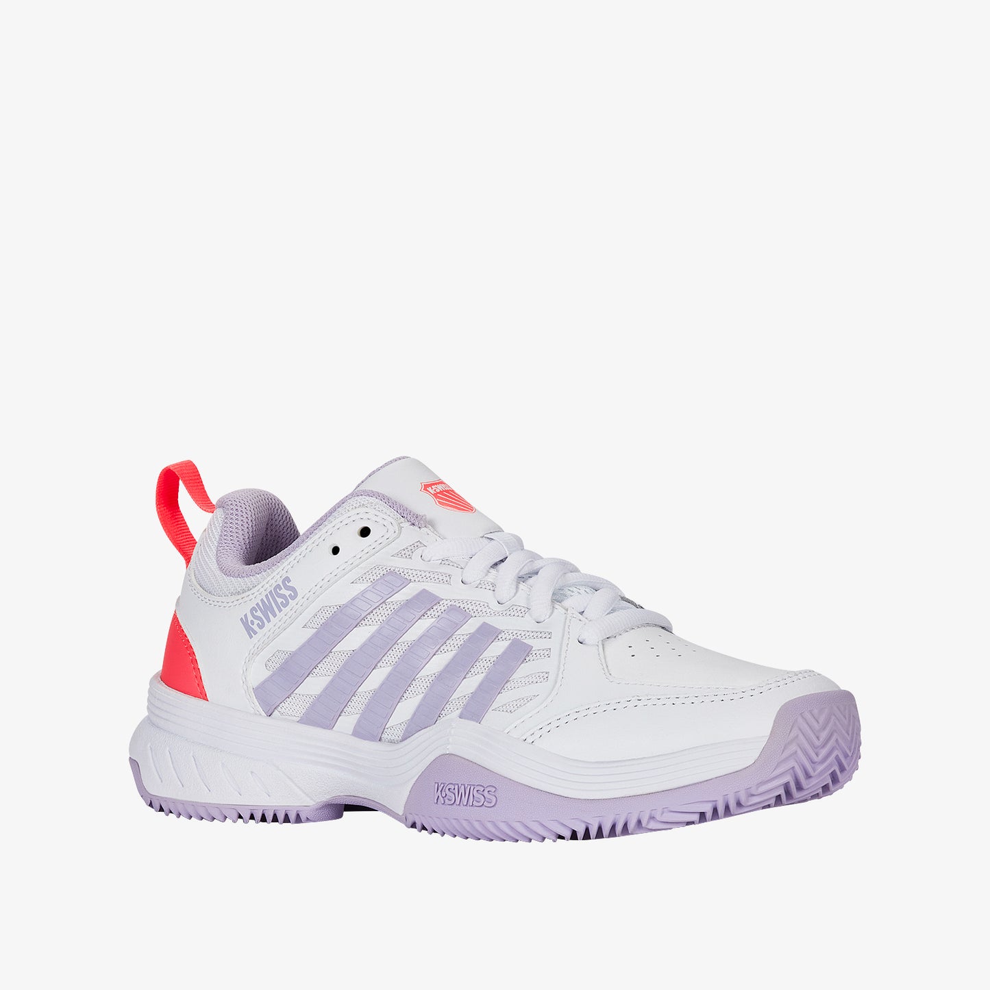 Court Express 2 Clay Women's Shoes - White/Orchid Petal/Neon Blaze