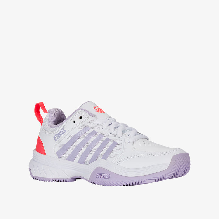 Court Express 2 Clay Women's Shoes - White/Orchid Petal/Neon Blaze