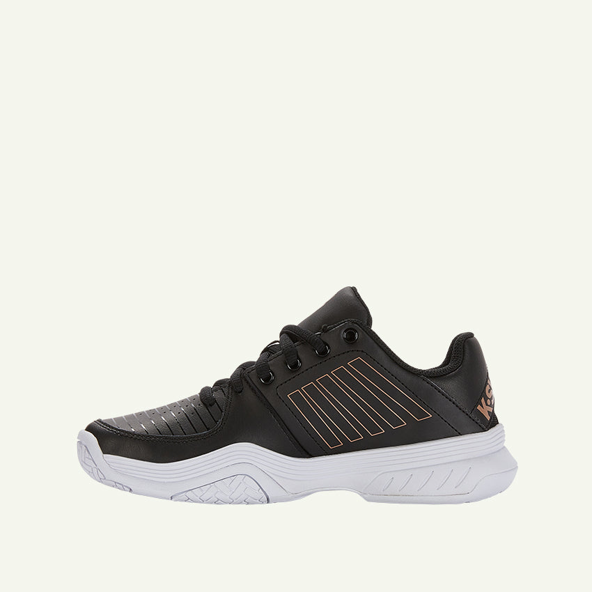 Court Express HB Women's Shoes - Black/White/Rose Gold