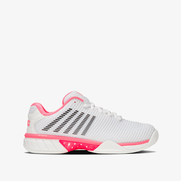 Hypercourt Express Women's Shoes White/Neon Pastel Pink/Black