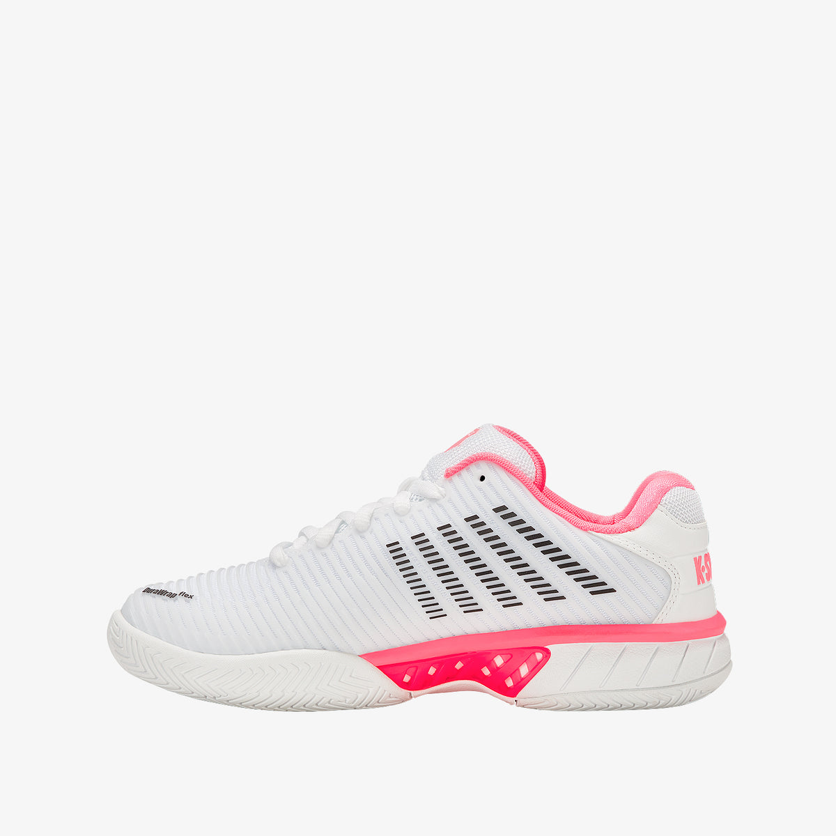 Hypercourt Express 2 Women's Shoes - White/Neon Pastel Pink/Black