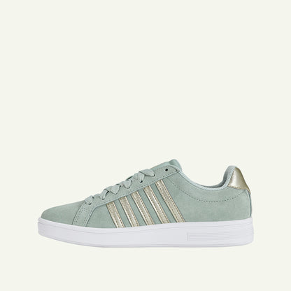 Court Tiebreak SDE Women's Shoes - Frosty Green/Champagne Gold