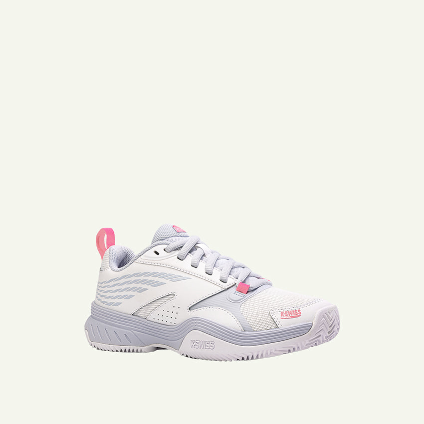 SPEEDEx Padel Women's Shoes - White/Arctic Ice/Neon Pink