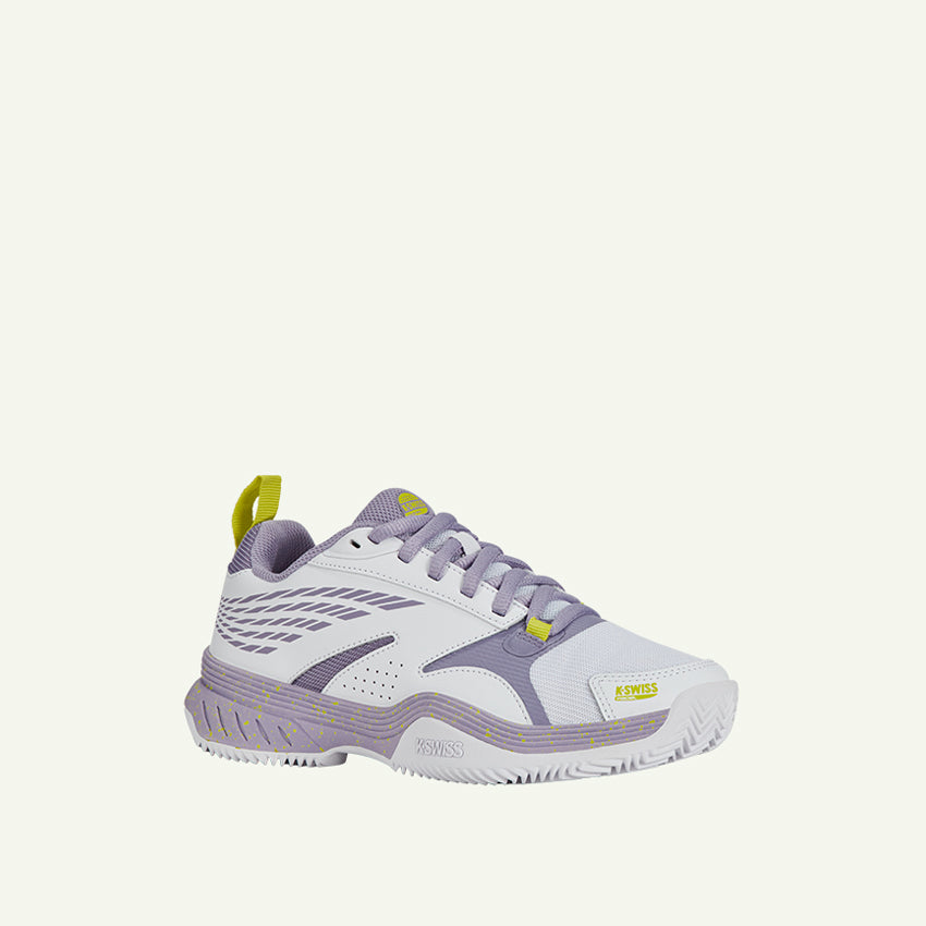 SPEEDEx Padel Women's Shoes - White/Wisteria/Evening Primrose