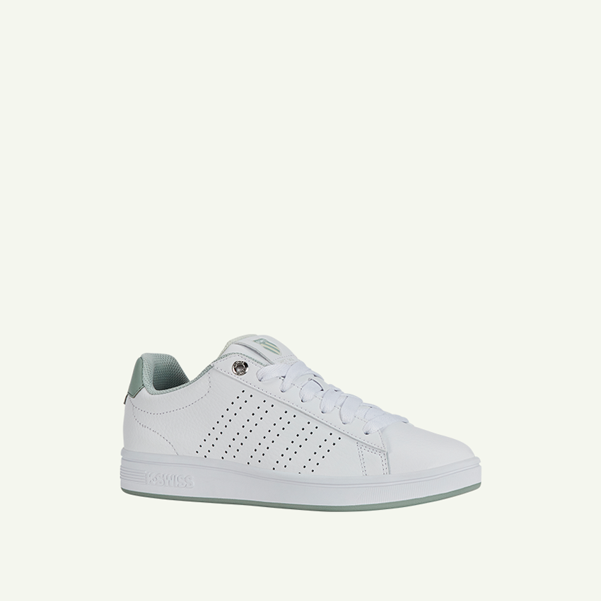 Base Court Women's Shoes - White/Canary Green/Frosty Green