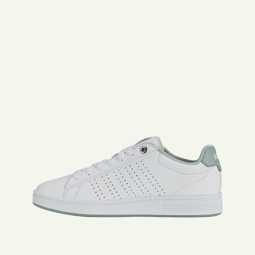 Base Court Women's Shoes - White/Canary Green/Frosty Green