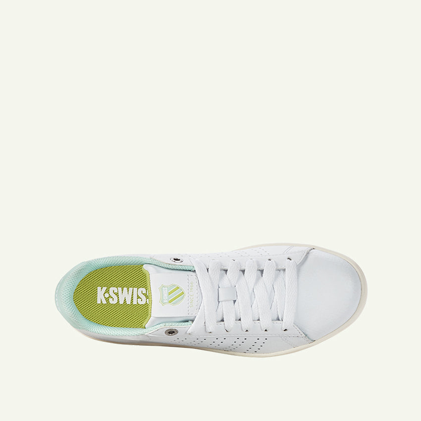Base Court Women's Shoes - White/Honeydew/Bright Chartreuse