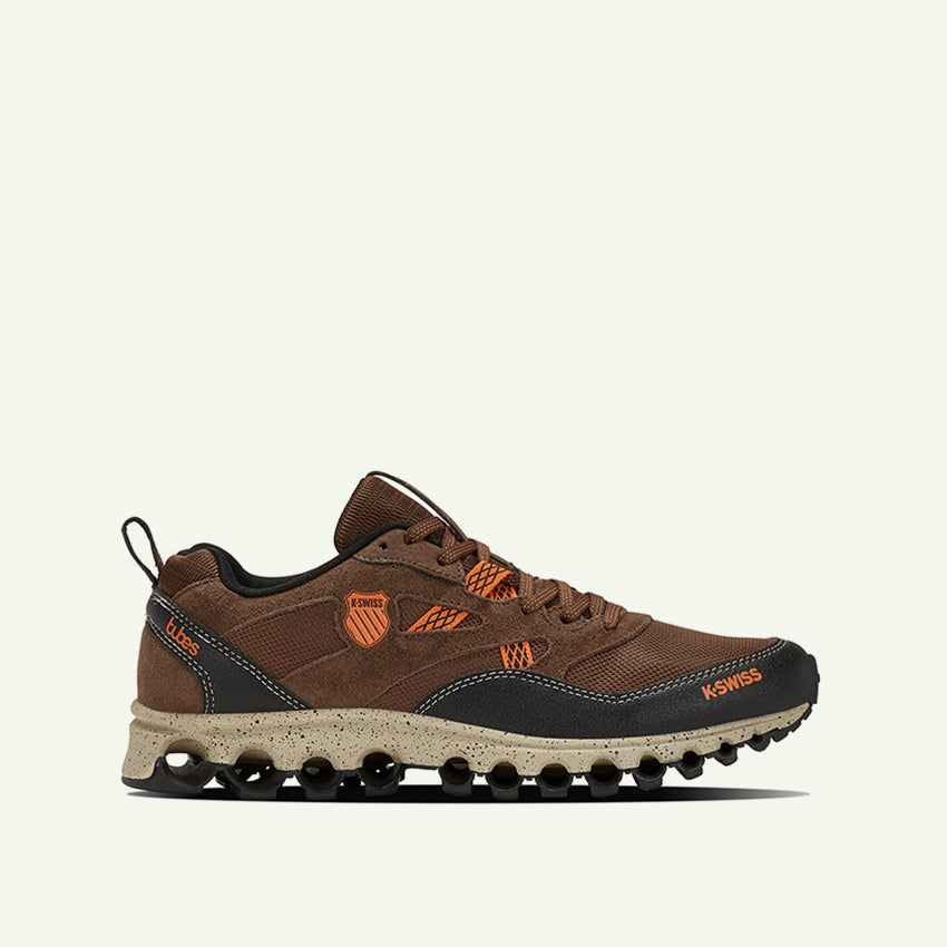Tubes Trail 200 SE Men's Shoes - Bison/Khaki/Vibrant Orange/Speckle